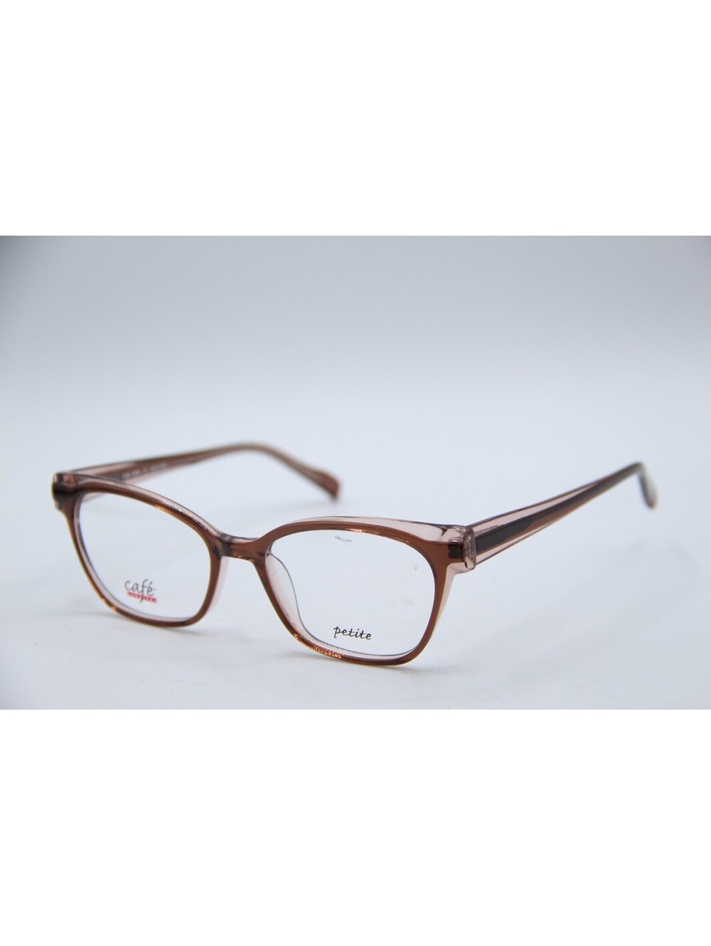 Cafe Lunettes Petite 3309 C1 Crystal Brown Authentic Eyeglasses